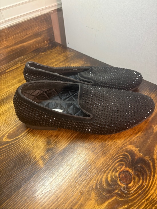 Steve Madden Other - Steve Madden Black Caviar Jeweled Loafers Men’s Size 10